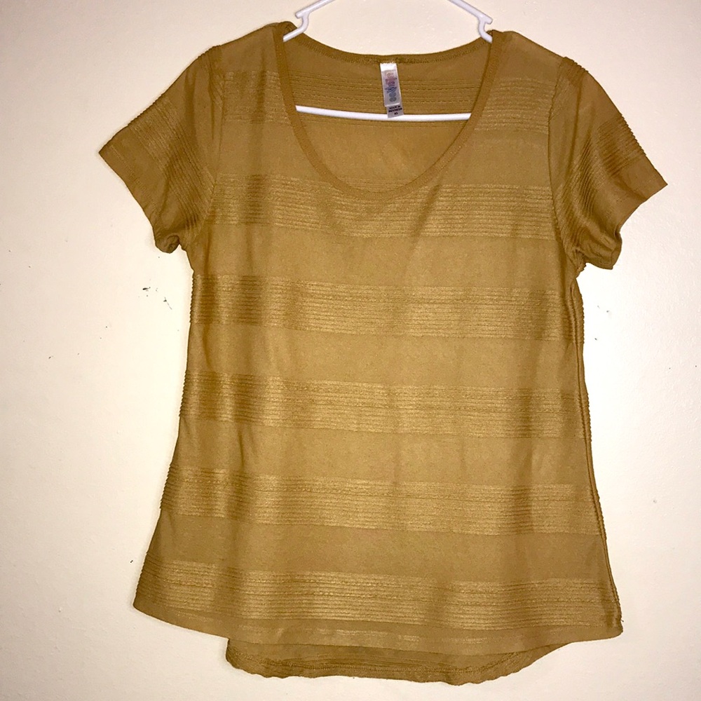 LulaRoe Gold Blouse